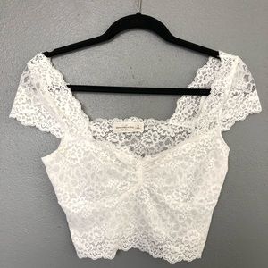 Abercrombie lace crop top